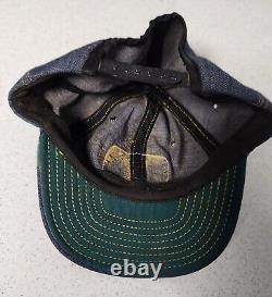 Vintage John Deere Patch Denim Blue Jean Trucker Hat Snapback Cap