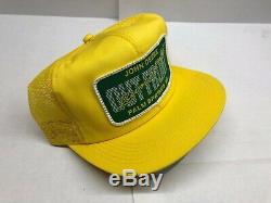 Vintage John Deere Patch Snapback Trucker Hat Cap 80s 90S VTG PALM SPRINGS'89