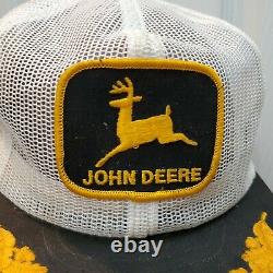 Vintage John Deere Snapback Trucker Hat Full Mesh Patch Cap Louisville USA