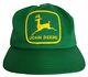 Vintage John Deere Trucker Hat K-products Snapback Green Mesh Patch Cap Made Usa