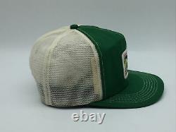 Vintage K-Brand Western Farm Serv Patch Snapback Trucker Hat Cap Made In USA