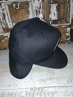 Vintage K- products CO-OP Feed Patch Fitted Insulated Truckers Cap Black NOS