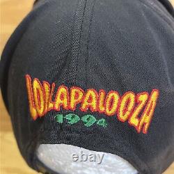 Vintage Lollapalooza 1994 Hat Men's SnapBack Embroidered Black Cap