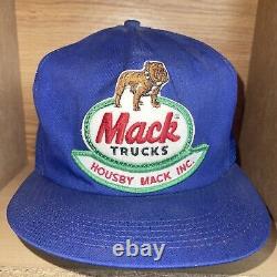 Vintage Mack Trucks K-Products Trucker Patch Snapback Housby Inc Hat RARE Cap