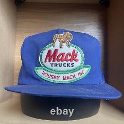 Vintage Mack Trucks K-Products Trucker Patch Snapback Housby Inc Hat RARE Cap