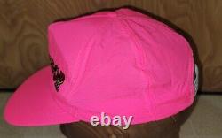 Vintage McGREGOR Neon Pink Snapback Trucker Hat Cap 80s Exct