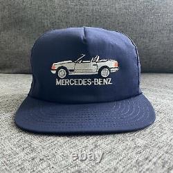 Vintage Mercedes-Benz Hat Rare 1990 SL-Class R129 Trucker Hat Cap USA Made