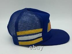 Vintage NASCAR 3 Stripe Snapback Trucker Hat Cap Made In USA Stripes Three