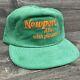 Vintage Newport Alive With Pleasure Green Corduroy Snap Back Trucker Cap Hat