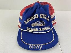 Vintage Oil Co. Beaver Kansas 3 Stripe Trucker Adjustable Snapback Hat Cap USA