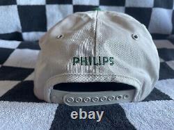 Vintage Philips Canvas Denim Border States Electric Fishing Hat Cap Snapback USA