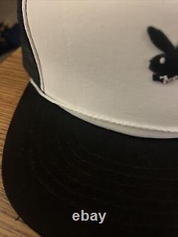 Vintage Playboy Bunny Trucker Snapback Cap Hat Black