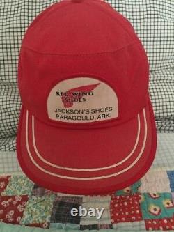 Vintage RED WING SHOES Hat SnapBack Adjustable Trucker Cap