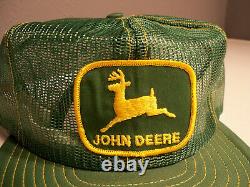 Vintage Rare John Deere Louisville Mfg Co Full Mesh NOS Snapback Trucker Hat Cap