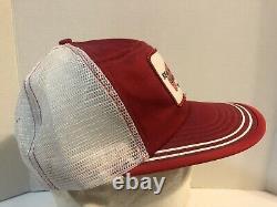 Vintage Red Wing Boots Trucker Hat Snapback Cap Patch USA NOS Stripe