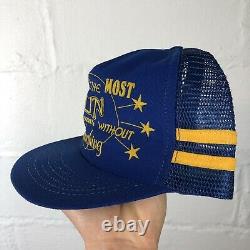 Vintage Sex Is The Most Fun Without Laughing Two 2 Stripe Mesh Trucker Cap Hat