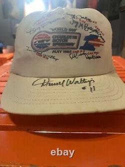 Vintage Signed Darrell Waltrip Nascar Hat 80s 90s SnapBack Cap Trucker