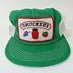 Vintage Smucker's Strawberry Grape Patch Green White Mesh Snapback Trucker Hat