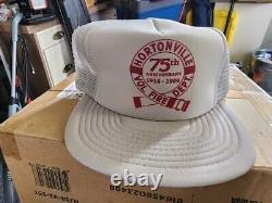 Vintage Snapback 12 Hat Lot 1980s 1990s advertising Trucker Firehouse, Rope