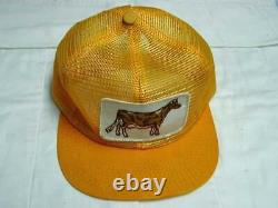 Vintage Snapback DAIRY COW MILK Truckers Ball Cap Hat K Brand K Products