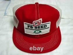 Vintage Snapback FS SEED Co Truckers Ball Cap Hat K Products K Brand (mesh)