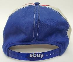 Vintage Snapback Patch Hat Pepsi K Products Mesh Trucker Cap Rare HTF USA Made