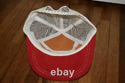 Vintage Snapback Trucker Mesh Hat Cap RED WING SHOES Comfort and Fit