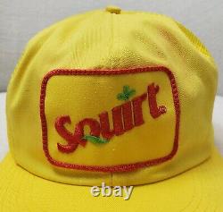 Vintage Squirt Soda Pop Trucker Hat Snapback Cap K BRAND K PRODUCTS Made In USA