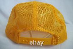 Vintage TOP Yellow Snapback Hat Cap Trucker Rolling Paper Snap Back
