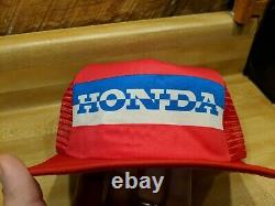 Vintage Team Honda Racing SnapBack Trucker Hat Cap Rare NOS CALIFORNIA HEADWEAR