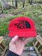 Vintage The North Face Red Corduroy Snapback Hat Rare