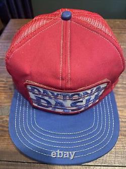 Vintage Trucker Hat Cap Daytona Dash Mesh Back Snap Back NASCAR