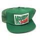 Vintage Trucker Hat Cap Snapback Usa Made Mountain Dew Large Patch Mesh Foam Old