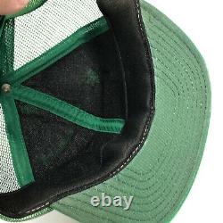 Vintage Trucker Hat Cap Snapback USA Made Mountain Dew Large Patch Mesh Foam Old