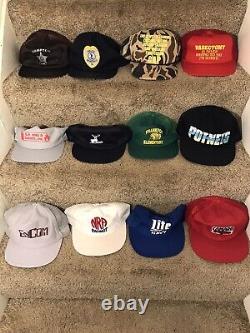 Vintage Trucker Snapback Hat Lot Reseller Bundle Adjustable Baseball Cap 12 Hats