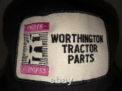 Vintage WORTHINGTON TRACTOR PARTS 80s USA K-Products Trucker Hat Cap Snapback