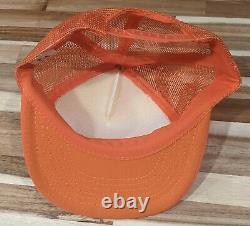 Vintage mandarin orange SLICE beverage Hat Snapback Patch Mesh Trucker Cap