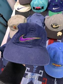 Vintage nike 20 hat lot 80s 90s Jordan Swoosh Trucker Cap Basketball Baseball