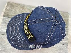 Vintage ocala John Deere Denim Snap Back Patch Trucker Hat Cap Louisville USA