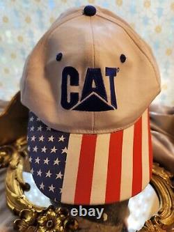 Vtg 1980s CAT Diesel Power Trucker Hat Cap Mesh SnapBack Otto Caterpillar USA