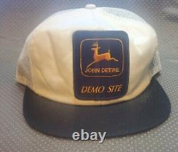 Vtg 70's 80's John Deere Demo Site K-products SnapBack Hat Trucker Farmer Cap
