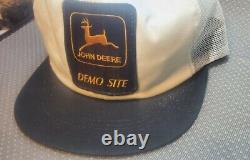 Vtg 70's 80's John Deere Demo Site K-products SnapBack Hat Trucker Farmer Cap