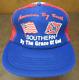 Vtg 80's American By Birth Southern Grace Of God Mesh Snapback Trucker Mesh Hat