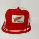 Vtg 80's Red Wing Shoes Patch Trucker Hat Mesh Cap Usa Two-tone Snapback