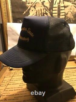 Vtg 80's WASHINGTON STATE PENITENTIARY PRISON Trucker MESH Snapback Cap Hat RARE
