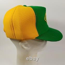 Vtg 80s Sherrill Trucker Hat Cap Made In USA Logo Patch Full Foam
