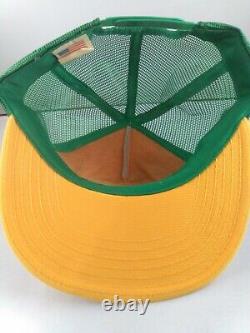 Vtg GREEN BAY PACKERS HALL OF FAME 70's Big Patch snapback mesh trucker hat cap