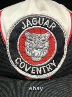 Vtg Jaguar Coventry Mesh Trucker Hat Snapback Patch Logo Cap Luxury Car USA