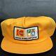 Vtg Kodak Sports Program K-products Yellow Mesh Patch Snapback Trucker Cap Hat
