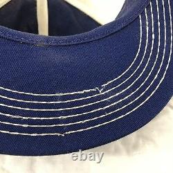 Vtg Town Creek Feeds Hat Snapback Trucker Cap USA K Products Blue White 2 Color